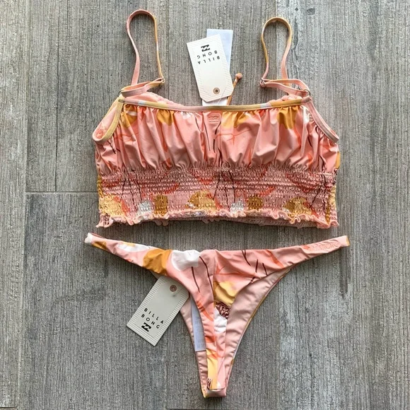 🔥🔥BILLABONG - TROPICAL DAZE CAMI MAYA BIKINI SET🔥🔥 - Picture 5 of 6